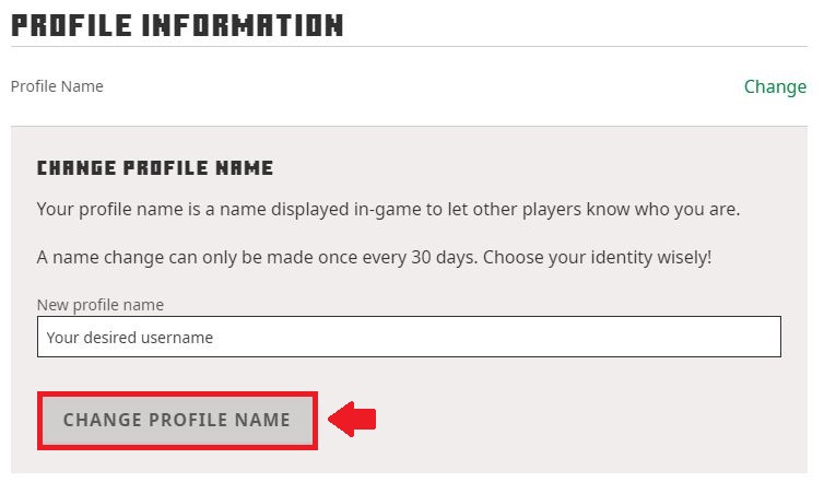 Change Your Name In Minecraft