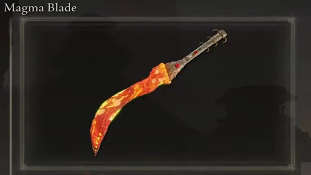 Magma Blade Curved Sword